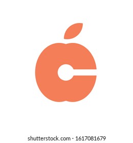 c apple logo design simple modern template