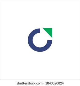 C Arrow Logo Design Vector Sign