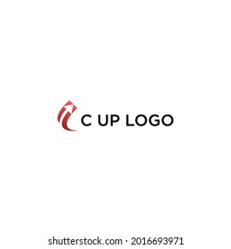 C ARROW UP LOGO DESIGN VECTOR