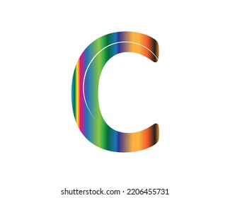 C ART letter logo design elementss