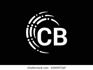 C B Vorlage für die Design-Vektorillustration des Logos im Anfangsbuchstaben, grafisches Alphabet-Symbol für die Unternehmensidentität