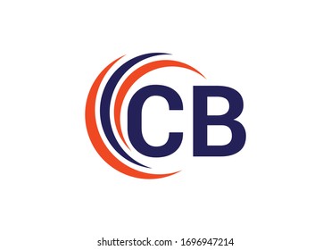 C B Plantilla vectorial de diseño de logotipo de carta inicial, símbolo alfabético gráfico para identidad empresarial