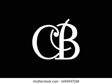 C B Plantilla vectorial de diseño de logotipo de carta inicial, símbolo alfabético gráfico para identidad empresarial