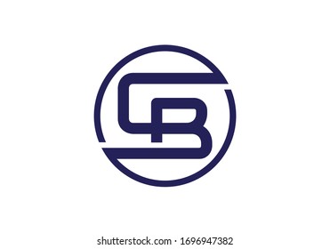 C B Plantilla vectorial de diseño de logotipo de carta inicial, símbolo alfabético gráfico para identidad empresarial