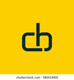 C & B Letter logo design vector element
