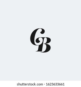 C and B letter monogram logo. Fashion logo. Photography logo.