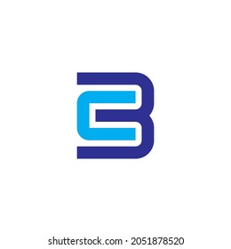 C B Letter Vector Abstract Illustration Logo Icon Design Template Element