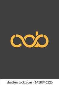C A B letters joint logo design vector template 