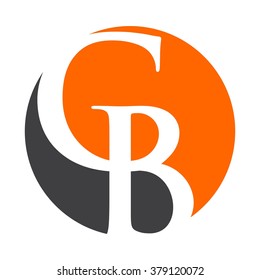 c and b logo vector.