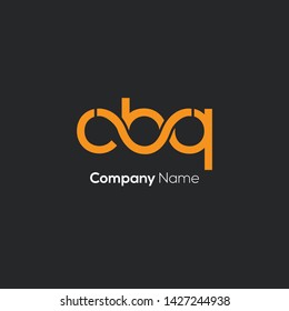 C B Q joint letters logo design vector template