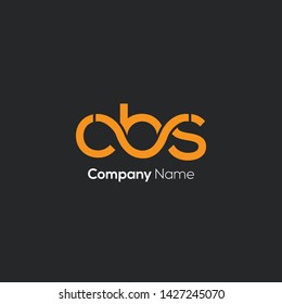 C B S joint letters logo design vector template