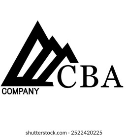 C B A Unique Modern Business Logo Designee. Best Company Logo.