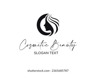 c beauty vector logo design