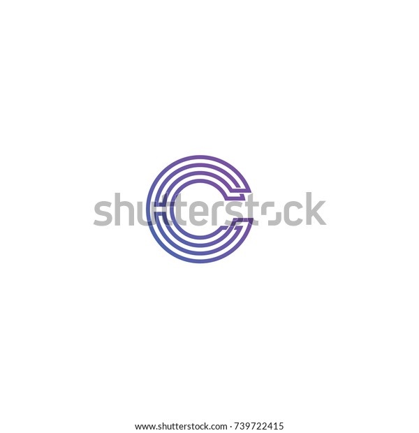 C Bitcoin Currency Mining Logo Stock Vector Royalty Free 739722415 - 