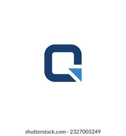 Icono de logotipo azul Ilustración de tecnología vectorial