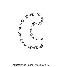 C Bone Letter Logo Icon Design