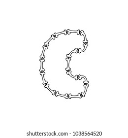 C Bone Letter Logo Icon Design