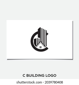 C BUILDINGS LOGO DESIGN VECTOR