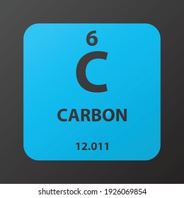 C Carbon Non Reactive Metal Chemical Stock Vector (Royalty Free ...