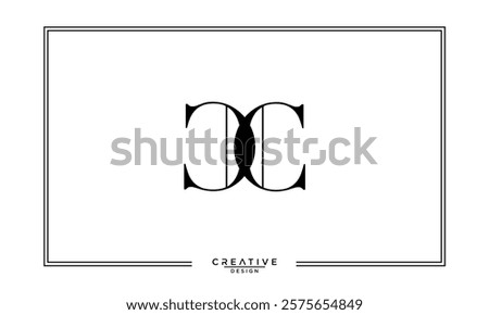 C, CC, Abstract Letters Logo Monogram