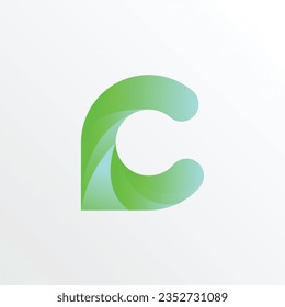 Plantilla de diseño de logotipo de letras iniciales C o CC vectores