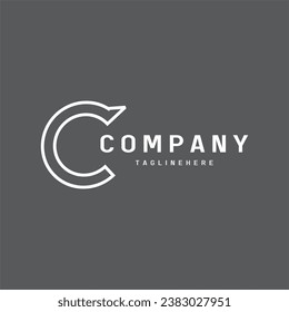 C, CC Letter Initial Logo Design Template Vector Illustration