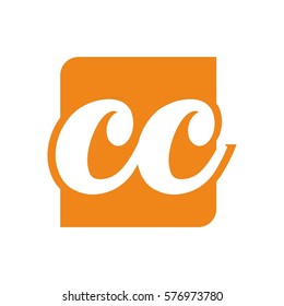 C, Cc Letter Initial Logo Design