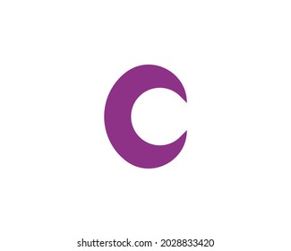 Plantilla vectorial de diseño de logotipo de letras C y cc