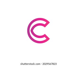 Design des C-Buchstaben-Logos, Vektorvorlage