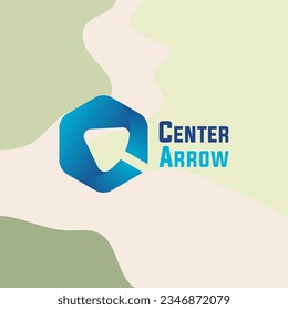 C center arrow logo design