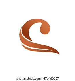 C Chocolate Letter Logo