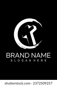 C  CHURCH ABSTRAC VECTOR LOGO DESIGN
