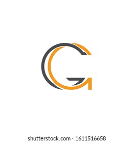 C circle Letter Logo Template vector icon design