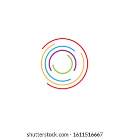 C circle Letter Logo Template vector icon design