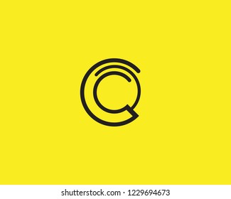 C circle logo and symbols Vector