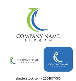 C Circle ring logo Template vector icon design