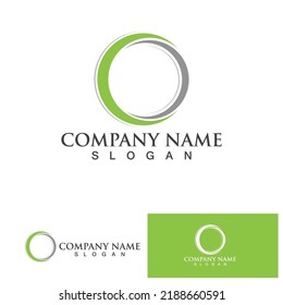 C Circle ring logo Template vector icon design