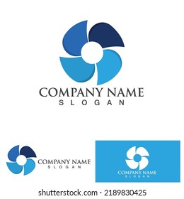 C Circle ring logo Template vector icon design