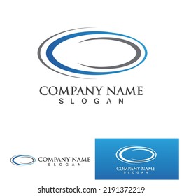 C Circle Swoosh Ring Logo Template Vector Icon Design