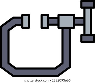 C Clamp vector icon. Can be used for printing, mobile and web applications.