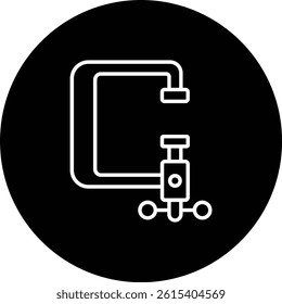 C Clamp vector icon. Can be used for printing, mobile and web applications.