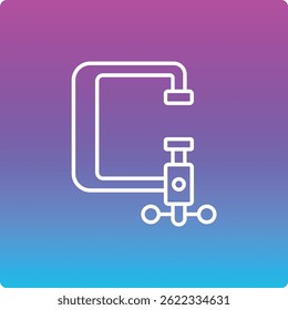 C Clamp vector icon. Can be used for printing, mobile and web applications.