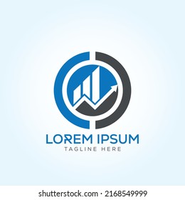 c co business bar progress arrow Logo Template In Modern Creative Minimal Style Vector Design