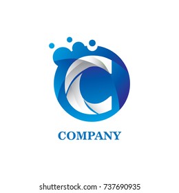 C Company Logo Vector Template Design
