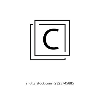 Elemento de diseño de logotipo creativo de C