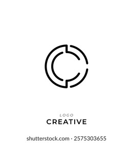 C Creative Latter Logo Design. By Custom Branding Logo. Creative Logo Design. Logo Template. Vector illustration. Modern Design. Monogram Design