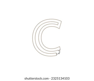 c creative logo design element