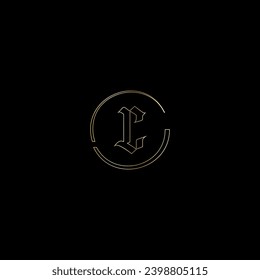 C creativo diseño de logotipo de letras modernas