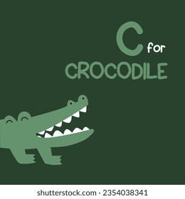 C for Crocodile Alphabet for Kids