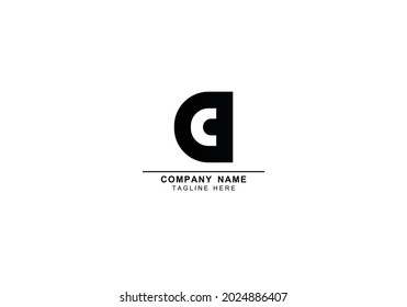 Abstrakte CD oder DC-CD mit minimalem Logo